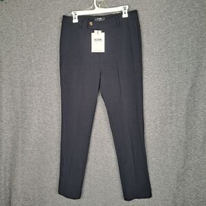NWT ICON Amsterdam Trousers Dress Pants Size 32 31x29 Solid Black